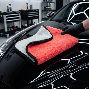 Serviette de <span class=keywords><strong>lavage</strong></span> de voiture en microfibre double face super absorbante 600 GSM avec logo personnalisé, en tissu polaire corail, pour un <span class=keywords><strong>lavage</strong></span> professionnel <span class=keywords><strong>sans</strong></span> rayures - Product Image 1
