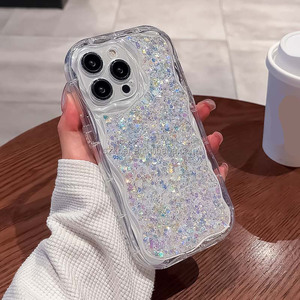 Vente Glitter Goutte Colle Transparent <span class=keywords><strong>Antichoc</strong></span> Grande Vague Bord Couverture de Téléphone TPU Mobile Téléphone Cas Pour <span class=keywords><strong>Honor</strong></span> 90 <span class=keywords><strong>8X</strong></span> X10 9X X30 X40 - Product Image 5