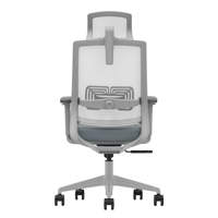 Chaise de bureau ergonomique pivotante et inclinable en maille confortable pour le soutien lombaire, chaise de travail en tissu pour conférences et jeux, chaise de bureau