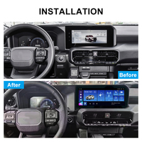 Autoradio GPS 12,3 pouces pour Land Cruiser Prado 2024, Android 13, CarPlay, WiFi, émetteur FM, unité centrale de tableau de bord 1