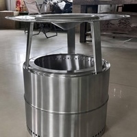 Brasero portable en acier inoxydable 304 pour le camping en plein air