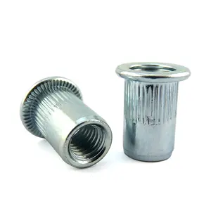 Automotive Furniture 1/4"-20 5/16"-18 3/8"-16 Flat Head Threaded Insert Nutsert Rivnuts Blind Rivet Nut