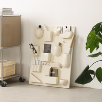 Organisateur mural en plastique pour influenceurs Instagram, support de rangement de bureau, porte-stylos, étagère murale flottante créative nordique
