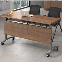Tables pliantes modernes pour formation, salle de réunion, conférence, école, ordinateur de direction pliable, bureaux avec tiroir