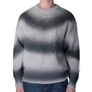 Suéter holgado personalizado ODM y OEM para hombre Diseño de personalidad informal americano Color a juego para la comodidad de invierno Street Sense - Product Image 2