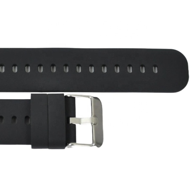 Unisex Sport Silicone Watch Strap JD1603 Quick Release 20-22mm Smart Watch Bands Black Water Resistant