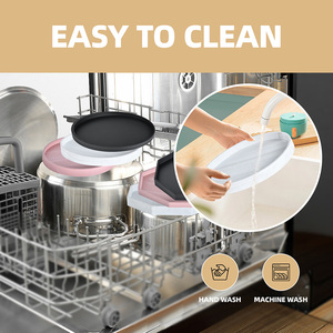 Kustom baki meja rias tahan pecah fleksibel baki kamar mandi anti-selip nampan silikon marmer untuk botol - Product Image 6