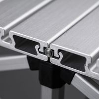 Table pliante professionnelle d'extérieur en alliage d'aluminium, étanche, pour pique-nique, barbecue, équipement de camping