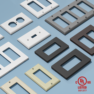 यिनंग 4 गिरोह चमकदार मैट स्क्रूलेस वॉलपेपर 1-4 गिरोह वॉल स्विच प्लेट आउटलेट को कवर करते हैं जो आधुनिक सजावट के साथ कवर करते हैं - Product Image 2