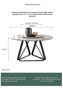 Juego de Mesa y Sillas de Comedor Modernas de Lujo, Giratorias, Estables, Ensambladas, Base de Acero Inoxidable Dorada, 6 Plazas, Extensible, para Hogar, Cocina, Cafetería - Product Image 6