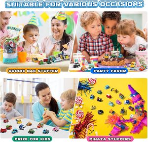 Vente directe usine : Ensemble de 4 mini voitures dinosaures en plastique, mignonnes et amusantes, à rétrofriction, couleurs assorties, pour enfants, échelle 1:<span class=keywords><strong>64</strong></span> - Product Image 6