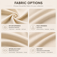 Ensemble deux pièces sportif beige pour femme avec bordure contrastante et demi-fermeture éclair, coupe ajustée personnalisée, tenue athlétique décontractée, vente en gros