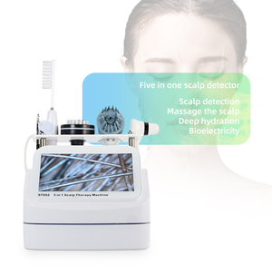 เครื่องวิเคราะห์หนังศีรษะ เครื่องวิเคราะห์การเจริญเติบโตของเส้นผม AI กล้องจุลทรรศน์ 50x 200x 5in1 สำหรับใช้ในบ้าน รุ่น US - Product Image 1