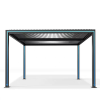 Gazebos Extérieurs Personnalisés : Gazebo à Toit Rigide Imperméable pour Jardin. Fabricant de pavillons extérieurs en métal. Abri de fête en gros.