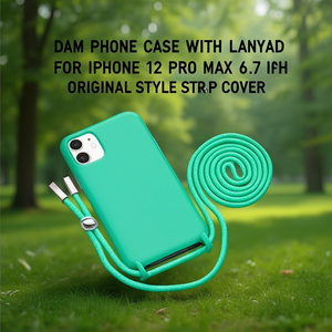 Funda para teléfono DAM con cordón para iPhone 12 Pro Max de 6,7 pulgadas, funda con correa de estilo original - Product Image 2