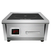 Cocina de Inducción Eléctrica Comercial Plana y Cóncava de 6000W/8000W, Equipo de Cocina para Restaurantes, Estufa Industrial de Alta Resistencia