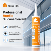 Scellant Acide Haute Performance FEIDU à Prise Rapide, Anti-Moisissure, Séchage Rapide, Résistant aux Intempéries, pour Vitres de Fenêtres et Portes, Haute Adhérence
