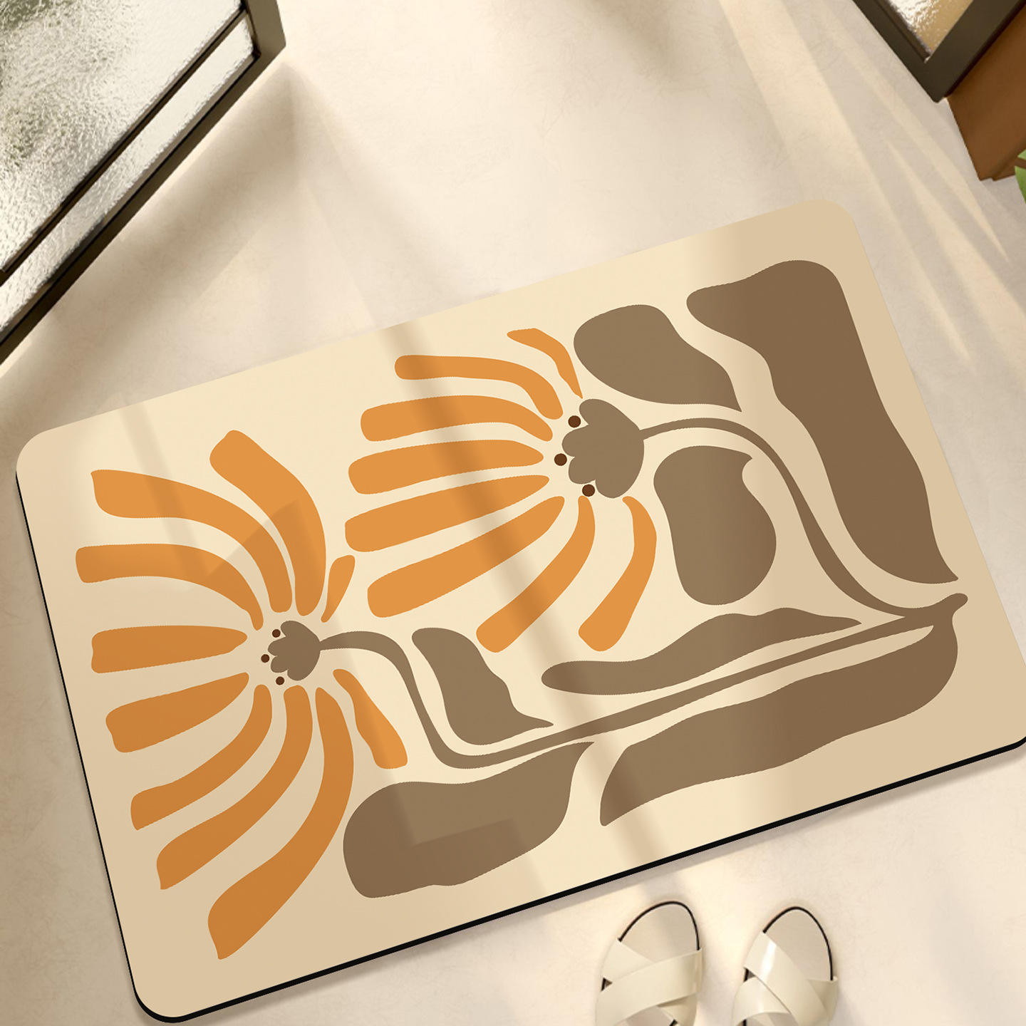 Las flores de naranjo se arrastran ligeramente