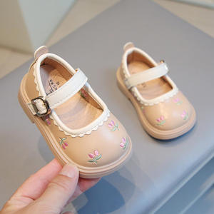 Nouvelles Chaussures de Bébé Fille Version Coréenne Automne 2025 avec Broderie Nœud Papillon, Chaussures de Princesse <span class=keywords><strong>pour</strong></span> Enfants Apprentissage de la Marche - Product Image 2