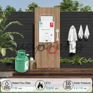 UE Usine-Prix LP <span class=keywords><strong>Propane</strong></span> <span class=keywords><strong>Gaz</strong></span> <span class=keywords><strong>Chauffe</strong></span>-Eau Sans Réservoir 6L Instantané Camping En Plein Air <span class=keywords><strong>Bain</strong></span> Douche <span class=keywords><strong>Chauffe</strong></span>-Eau Chaude En Acier Inoxydable - Product Image 6