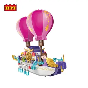 COGO 640 PCS Fairy Ship Brinquedos Infantis Educational Girls Play Series regalo educativo mattoni Building Blocks giocattoli per bambini