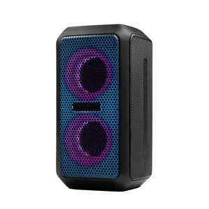 Sistema de altavoces inalámbrico portátil de 20W con luces intermitentes altavoz inalámbrico superbajo