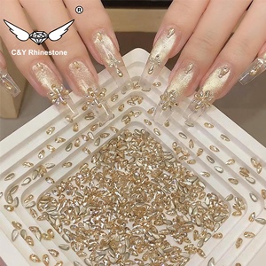 Mini Piedras de <span class=keywords><strong>Uñas</strong></span> Aurora CY, Adorno de Zirconia con Base Plateada, Brillantes y Elegantes, Decoraciones de Joyería - Product Image 3