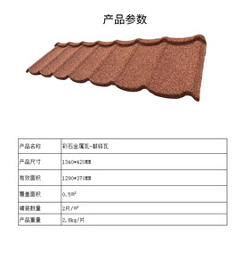 Hoja de techo de metal recubierta de piedra de Color para casa de Villa, estilo <span class=keywords><strong>Tudor</strong></span>, buenas Tejas resistentes a terremotos - Product Image 4