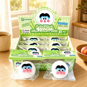 Juguete Blandito de Panecillo de Leche Panda, de Subida Lenta, para Aliviar el Estrés, Juguetes Sensoriales con Líquido, ASMR, Lindos Panecillos Kawaii para Niños y Adultos - Product Image 1