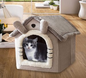 Interior exterior cómodo extraíble mascota gato perro casa mascota gato cachorro refugio acogedor cueva cama - Product Image 6