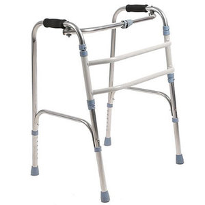 Wanying Stainless Steel Folding <b>Walker</b> With Seat For <b>Elderly</b> Silver Gray - Product Image 1