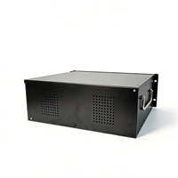 Boîtier de rangement réseau en aluminium extrudé, anti-corrosion, sur mesure, type installation, indice de protection IP54, revêtement en poudre, électrique 1U