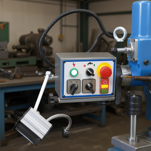 Fraiseuse verticale rapide Fervi 1000W, outil de fraisage CNC industriel pour le travail des métaux - Product Image 3