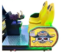 Simulateur de tir à pièces Machine de jeu d'arcade Thème de trésor de pirate pour enfants Construction en métal 220V