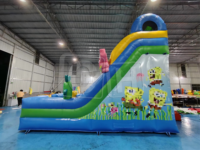 Videur gonflable commercial de terrain de jeu sautant de grandes glissières gonflables rebondissantes glissières gonflables de maison de rebond pour des enfants