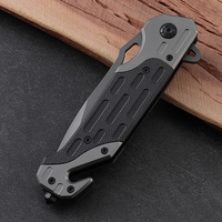 Couteau pliant portable en titane Hongrui 2026, lame en acier avec manche en plastique personnalisé, idéal pour la survie en extérieur et le camping – Nouveauté très demandée
