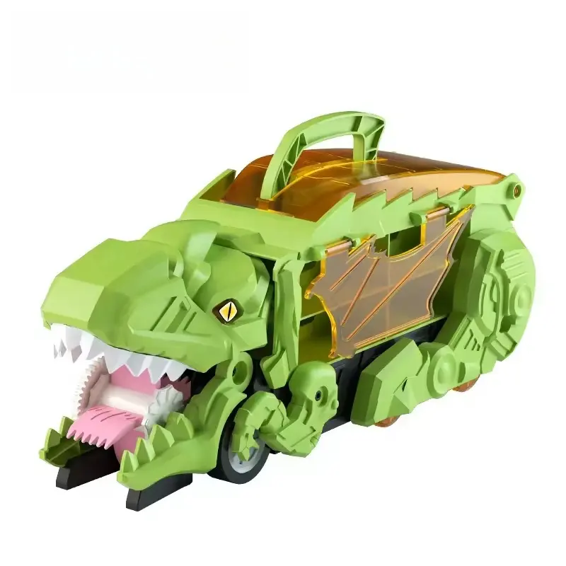 공룡 트럭 장난감 실내 저장 공룡 자동차 다이캐스트 모델 자동차 플라스틱 공룡 삼키는 차량 어린이 장난감