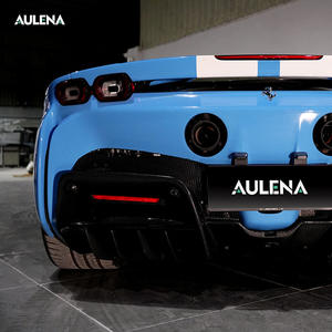 オーレナ新アップグレードフルドライカーボン素材ボディキットフロントスプリッタースポイラーアクセサリー完全ボディキットフェラーリSF90 OEM - Product Image 2