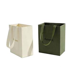 Bolsa de Papel Kraft de Lujo Hecha a Mano con Logotipo Personalizado y Cinta para Joyería, Cosméticos, Ropa, Relojes, Embalaje de Regalo Duradero - Product Image 6