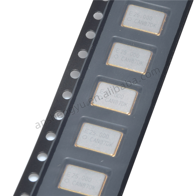 Copoer Кварцевый резонатор SG7050CAN 25,000000 МГц TJGA SMD модными принтами XO 25 МГц +-50ppm 15pF CMOS 1,8 V/2,5 V/3,3 V 4-контактный разъем поверхностного монтажа