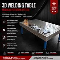 Table de soudage flexible 3D sur mesure en fonte robuste pour atelier de positionnement de soudage