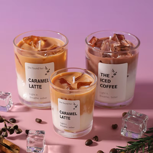 Velas Aromáticas Decorativas para el Hogar, de Larga Duración, Ecológicas, Hechas a Mano, con Forma de Cubos de Hielo Realistas, con Aroma a Café, para Ramadán y Bodas - Product Image 5