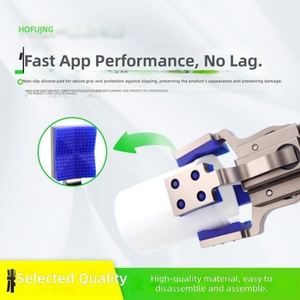 Mini Pinza Neumática Robótica de 25 a 85 mm, Pinza de Cuatro Mandíbulas con Funda de Goma para Sistema de Automatización - Product Image 6
