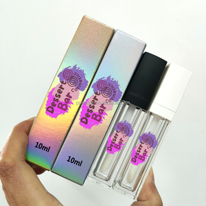 <span class=keywords><strong>FAYE</strong></span> COSMETICS Contenitore per Lucidalabbra da 10ml con Pennello Grande, Confezione Vuota in Plastica per Cosmetici, Tappi Bianchi e Neri - Product Image 2