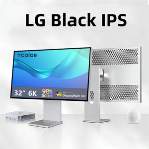 Écran d'ordinateur TCOLOR 32 pouces 6K, corps en alliage d'aluminium, 450 cd/m², écran IPS noir avec USB-C PD 95W pour coloriste, photographe - Product Image 1