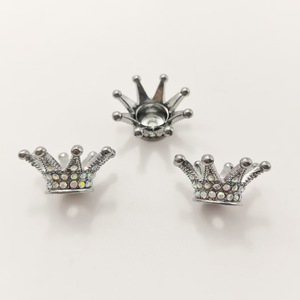 Crown Alloy Pendant Keychain Diamond Encrusted Mobile Phone Strap DIY Jewelry Accessory - Product Image 3