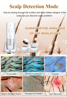 Analyseur capillaire avec écran, objectif 200X HD, machine d'analyse des follicules pileux et des huiles capillaires, appareil de beauté pour soins capillaires et salons de beauté