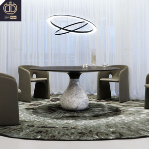 Table <span class=keywords><strong>à</strong></span> <span class=keywords><strong>manger</strong></span> ronde de luxe <span class=keywords><strong>moderne</strong></span> de conception italienne nouvelle, Gray Designer Aqua <span class=keywords><strong>Roche</strong></span> <span class=keywords><strong>Bobois</strong></span> - Product Image 3