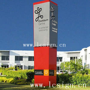 Ingresso In Alluminio per esterni Pilone segno, Cartello stradale, costruzione segno - Product Image 6