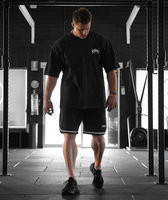 T-Shirt Unisexe Oversize Nice Youpin Personnalisé Qualité Supérieure Tissu Épais pour Sport avec Motif Uni et Col Confortable